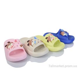 Фотография Шлепки детские летние Лето A804-1 mix (12 пар р.30-35) "JH-ЯН" недорого оптом от прямого поставщика