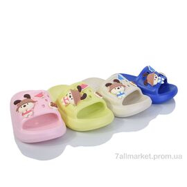 Фотография Шлепки детские летние Лето B804-1 mix (12 пар р.24-29) "JH-ЯН" недорого оптом от прямого поставщика