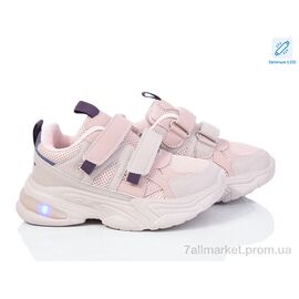 Фотография Кроссовки детские модные Весна/осень 2054-4H LED (8 пар р.26-31) "PoniTop kids" недорого оптом от прямого поставщика