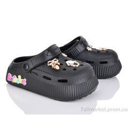 Крокси дитячі літні Літо EP8130B black (6 пар р.25-30) "BABYSHOP" недорого оптом від прямого постачальника