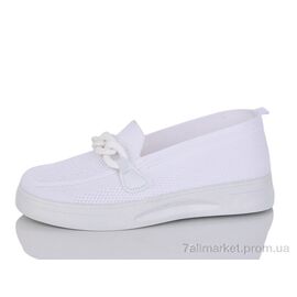 Сліпони жіночі тканинні Літо GQ809 white (8 пар р.36-41) "Шик-Шок" недорого оптом від прямого постачальника