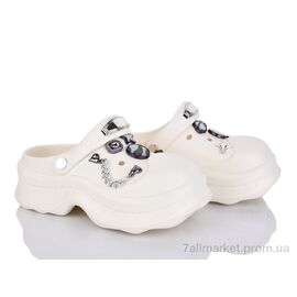 Крокси жіночі літні Літо T678 white (6 пар р.36-41) "JH-ЯН" недорого оптом від прямого постачальника