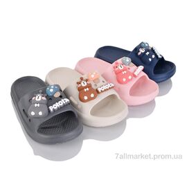 Фотография Шлепки детские летние Лето 5121 mix (12 пар р.24-29) "JH-ЯН" недорого оптом от прямого поставщика