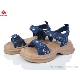 Фотография Босоножки детские летние Лето FG2459-3B (8 пар р.32-37) "KIMBOO" недорого оптом от прямого поставщика