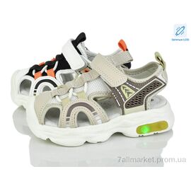 Сандалії дитячі літні Літо 2637-4B LED mix (12 пар р.27-32) "PoniTop kids" недорого оптом від прямого постачальника