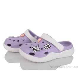 Крокси дитячі літні Літо 7041-1 violet (6 пар р.30-35) "BABYSHOP" недорого оптом від прямого постачальника