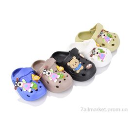 Крокси дитячі літні Літо 350-2 mix (12 пар р.18-23) "BABYSHOP" недорого оптом від прямого постачальника
