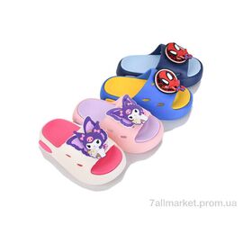 Фотография Шлепки детские летние Лето 581 mix (12 пар р.24-29) "BABYSHOP" недорого оптом от прямого поставщика