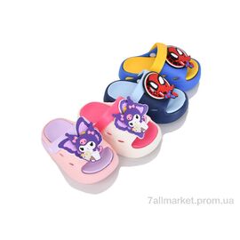 Фотография Шлепки детские летние Лето 481 mix (12 пар р.18-23) "BABYSHOP" недорого оптом от прямого поставщика
