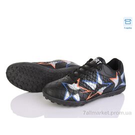 Фотография Футбольная обувь детские Весна/осень 37 black (6 пар р.36-40) "PoniTop kids" недорого оптом от прямого поставщика