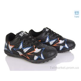 Фотография Футбольная обувь детские Весна/осень 12 black (6 пар р.31-36) "PoniTop kids" недорого оптом от прямого поставщика