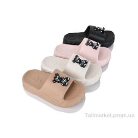 Шльопанці жіночі полегшені Літо A557 mix (24 пар р.36-41) "JH-ЯН" недорого оптом від прямого постачальника