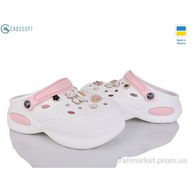 Крокси жіночі літні Літо 124451 (8 пар р.36-41) "CROSSOPT" недорого оптом від прямого постачальника