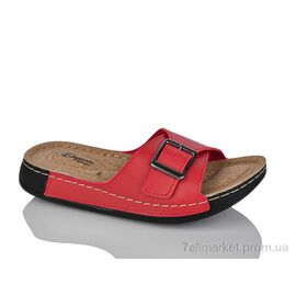 Шльопанці жіночі полегшені Літо 5300 червоний (6 пар р.36-40) "STT" недорого оптом від прямого постачальника