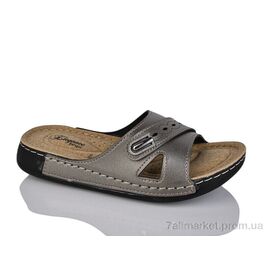 Шльопанці жіночі полегшені Літо 5300 графіт (6 пар р.36-40) "STT" недорого оптом від прямого постачальника