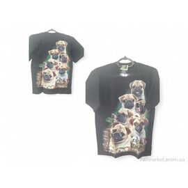 Фотография Футболка мужская Лето 0196 чорний (4 шт. р.сетка S-XL) "Mabi" недорого оптом от прямого поставщика