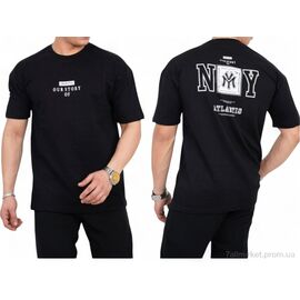 Фотография Футболка мужская Лето 0219 чорний (5 шт. р.сетка S-2XL) "Mabi" недорого оптом от прямого поставщика