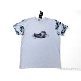 Футболка чоловіча Літо 0203 білий (4 шт. р.сітка3XL-6XL) "Mabi" недорого оптом від прямого постачальника