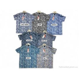 Фотография Футболка мужская Лето 0222 mix (4 шт. р.сетка 6XL-9XL) "Mabi" недорого оптом от прямого поставщика