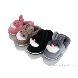 Тапки дитячі домашні Зима 2025-7 mix (24) (24 пар р.24-29) "JH-ЯН" недорого оптом від прямого постачальника