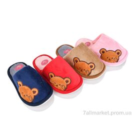 Фотография Тапки детские домашние зима A8156 mix (12 пар р.24-29) "BABYSHOP" недорого оптом от прямого поставщика