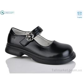 Фотография Туфли детские удобные Весна/осень B5709 чорний (6 пар р.32-37) "CROSSOPT" недорого оптом от прямого поставщика