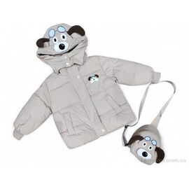 Куртка дитяча Зима 2512 капучино (4 шт. р.сітка90-120) "Kids-modnik" недорого оптом від прямого постачальника