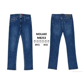 Фотография Джинсы мужские Весна/осень M8253 (8 шт. р.сетка 32-40) "MOLAKE" недорого оптом от прямого поставщика
