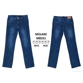 Фотография Джинсы мужские Весна/осень M8251 (8 шт. р.сетка 31-38) "MOLAKE" недорого оптом от прямого поставщика