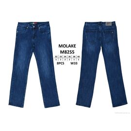 Фотография Джинсы мужские Весна/осень M8255 (8 шт. р.сетка 32-40) "MOLAKE" недорого оптом от прямого поставщика