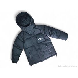 Куртка дитяча Зима 25002 чорний (4 шт. р.сітка122-140) "Kids-modnik" недорого оптом від прямого постачальника