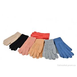 Рукавички жіночі Зима 1037 текстиль mix (12 шт. р.сітка6,5-8,5) "PAIDI" недорого оптом від прямого постачальника