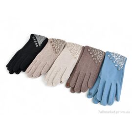 Фотография Перчатки женские Зима 601 кашемір mix (10 шт. р.сетка 6,5-8,5) "PAIDI" недорого оптом от прямого поставщика