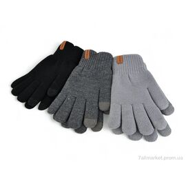 Фотография Перчатки мужские Зима 1035 текстиль mix (12 шт. р.сетка One size) "PAIDI" недорого оптом от прямого поставщика
