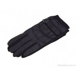 Чоловічі рукавиці Зима 25 замш-плащівка black (10 шт. р.сітка11-13) "PAIDI" недорого оптом від прямого постачальника