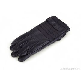 Фотография Перчатки мужские Зима 26 шкіра-плащівка black (10 шт. р.сетка 11-13) "PAIDI" недорого оптом от прямого поставщика