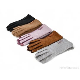 Фотография Перчатки женские Зима 607 пальто-замш mix (10 шт. р.сетка 6,5-8,5) "PAIDI" недорого оптом от прямого поставщика