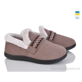 Фотография Тапки женские для дома Весна/осень T06 кавовий з. (8 пар р.37-41) "Golden Lion" недорого оптом от прямого поставщика