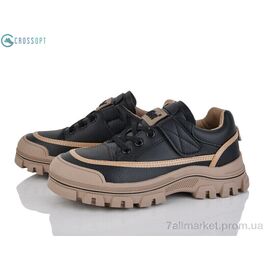 Фотография Кроссовки детские модные Весна/осень LC101 чорний (6 пар р.32-37) "CROSSOPT" недорого оптом от прямого поставщика