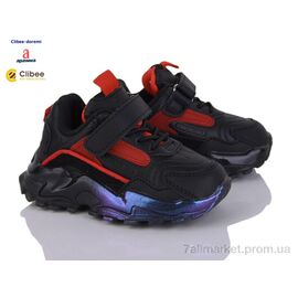 Фотография Кроссовки детские модные Весна/осень FC78-1 black-red (5 пар р.21-25) "Clibee-Doremi" недорого оптом от прямого поставщика