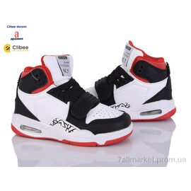 Кросівки дитячі модні Весна/осінь LC802-1 white-black (6 пар р.26-31) "Clibee-Doremi" недорого оптом від прямого постачальника
