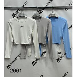 Фотография Топ женский 2661 white р.XS-L "Met&March" недорого оптом от прямого поставщика