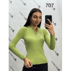 Фотография Свитер женский 707 l.green р.one size "Met&March" недорого оптом от прямого поставщика