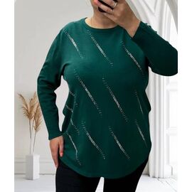 Фотография Свитер женский 25222 green р.52-60 "PULSE" недорого оптом от прямого поставщика