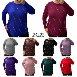 Фотография Свитер женский 25222 purple р.52-60 "PULSE" недорого оптом от прямого поставщика