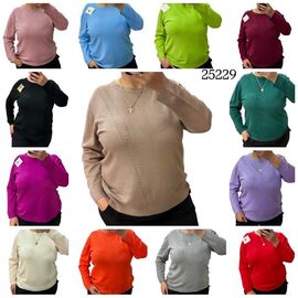 Светр жіночий 25229 black р.52-58 "PULSE" недорого оптом від прямого постачальника