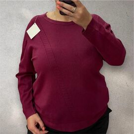 Светр жіночий 25229 wine р.52-58 "PULSE" недорого оптом від прямого постачальника