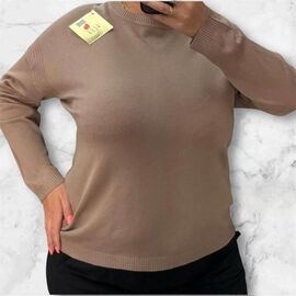 Светр жіночий 25232 beige р.52-58 "PULSE" недорого оптом від прямого постачальника