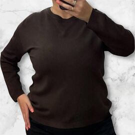 Светр жіночий 25232 brown р.52-58 "PULSE" недорого оптом від прямого постачальника