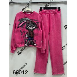 Фотография Костюм спортивный женский тёплый 88012 crimson р.S-L "Met&March" недорого оптом от прямого поставщика